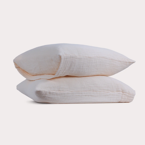 Butter Bean Muslin Pillowcases
