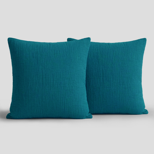 Green Lake Muslin Square Pillowcases