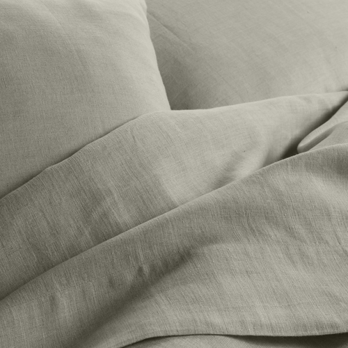 Natural European Linen Chambray Duvet Cover