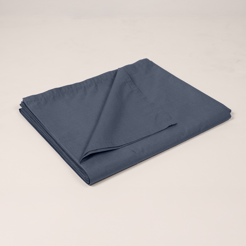 Nightfall Organic Cotton Percale Flat Sheet