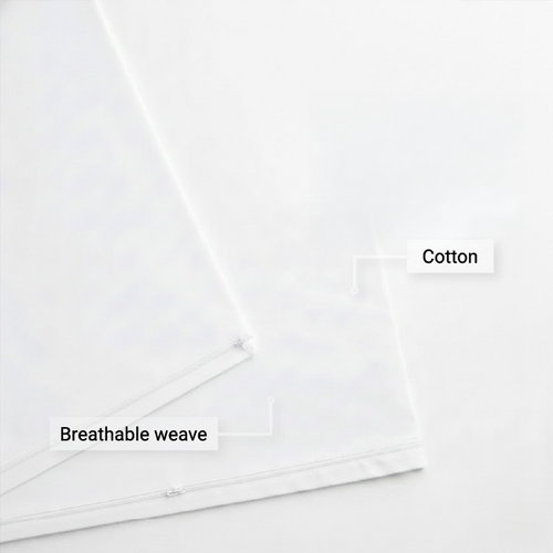 White Cotton Pillow Protector