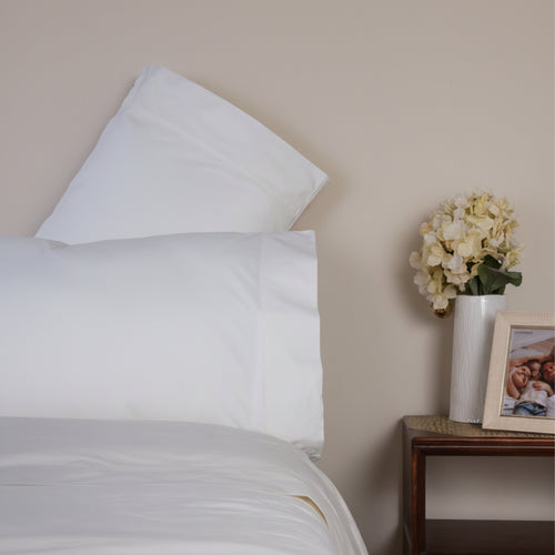Ivory Organic Cotton Percale Pillowcases