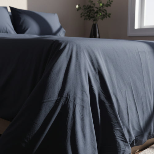 Nightfall Organic Cotton Percale Duvet Cover