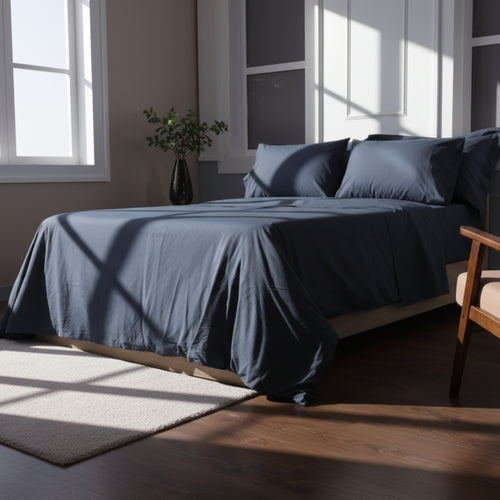 Nightfall Cotton Percale Oxford Pillowcases