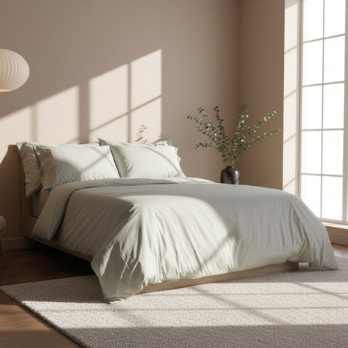 Sage Organic Percale Pillowcases