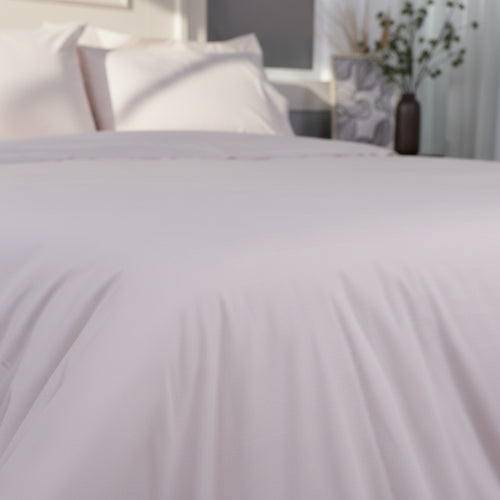 Soft Blush Cotton Percale Duvet Cover