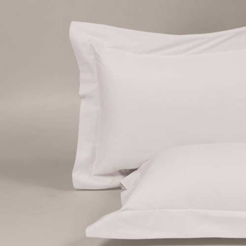Ivory Organic Cotton Percale Oxford Pillowcases