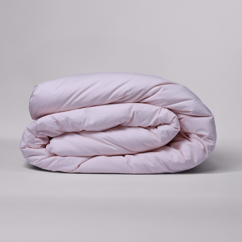 Soft Blush Organic Cotton Percale Duvet Cover