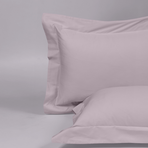 Soft Blush Organic Cotton Percale Oxford Pillowcases
