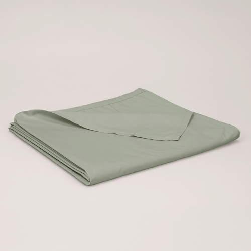 Sage Organic Cotton Percale Flat Sheet
