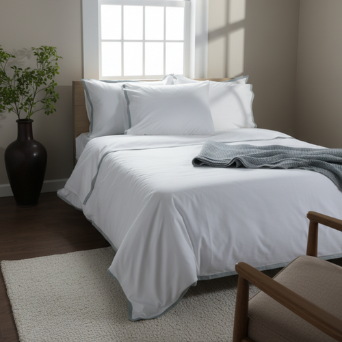 Border Sateen Oxford Pillowcases