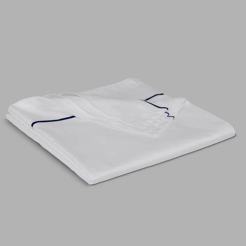 Nightfall Embroidered Sateen Flat Sheet