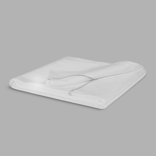 Light Grey Embroidered Sateen Flat Sheet