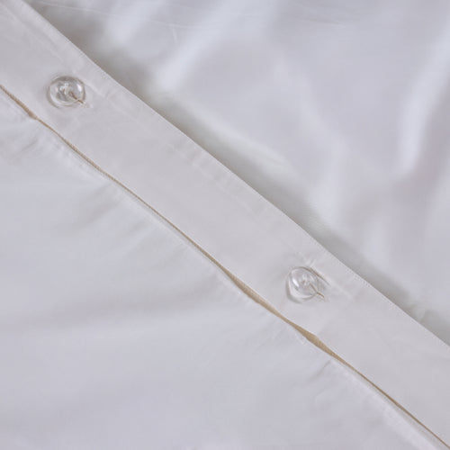 Ivory Luxury Cotton Sateen Duvet Cover