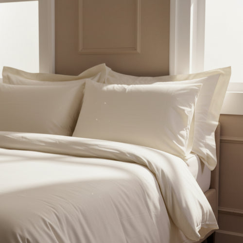 Ivory Luxury Sateen Pillowcases