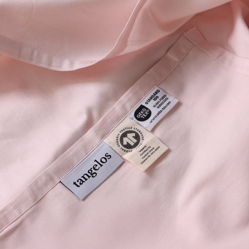 Soft Blush Luxury Cotton Sateen Flat Sheet