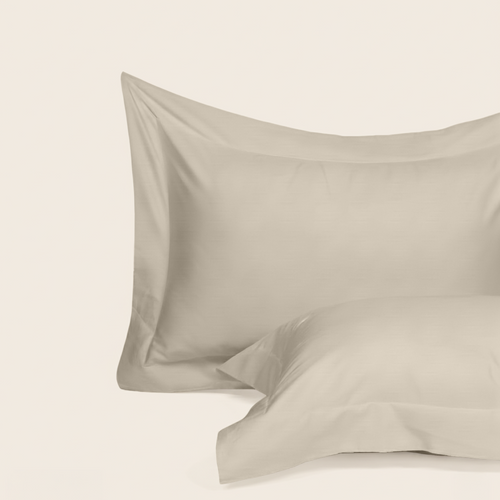 Ivory Luxury Cotton Sateen Oxford Pillowcases