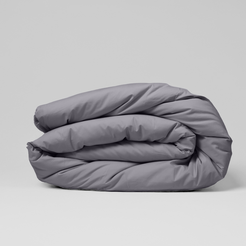 Light Grey Luxury Cotton Sateen Duvet Cover