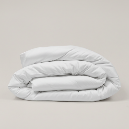 White Luxury Cotton Sateen Duvet Cover