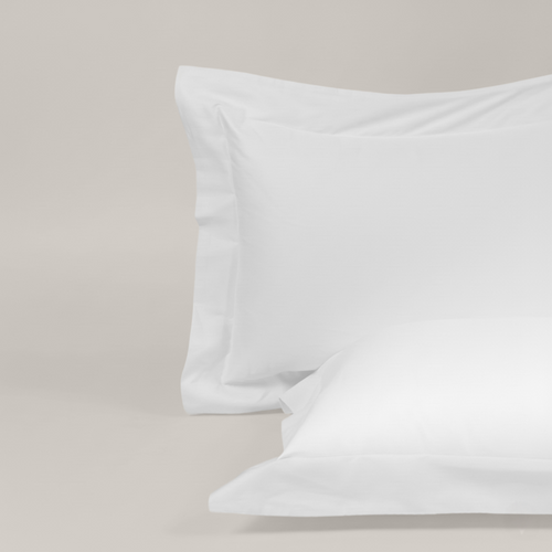 White Luxury Cotton Sateen Oxford Pillowcases