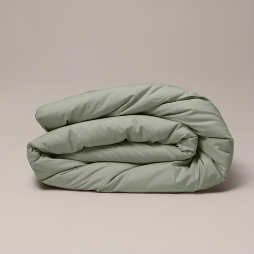 Sage Organic Cotton Percale Duvet Cover