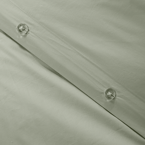 Sage Organic Cotton Percale Duvet Cover