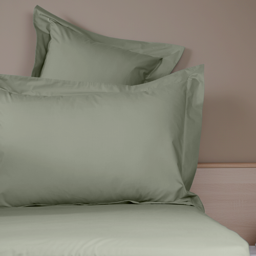 Sage Organic Cotton Percale Oxford Pillowcases