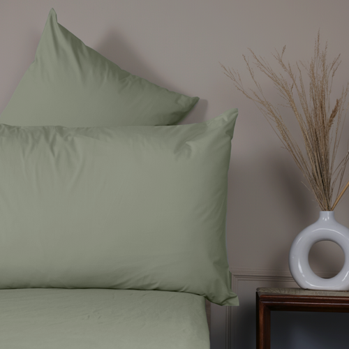 Sage Organic Cotton Percale Pillowcases