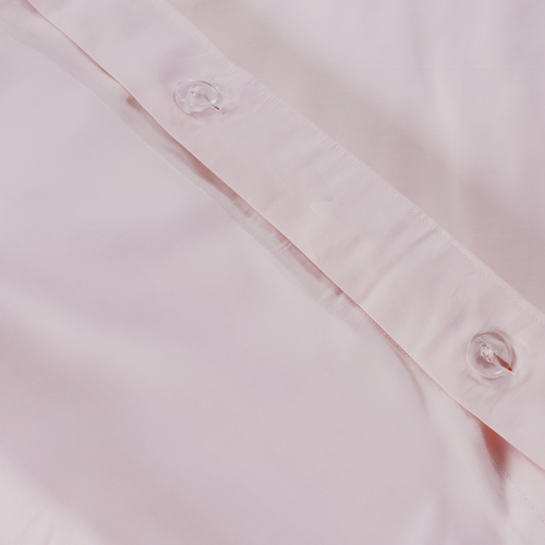Soft Blush Organic Cotton Percale Duvet Cover