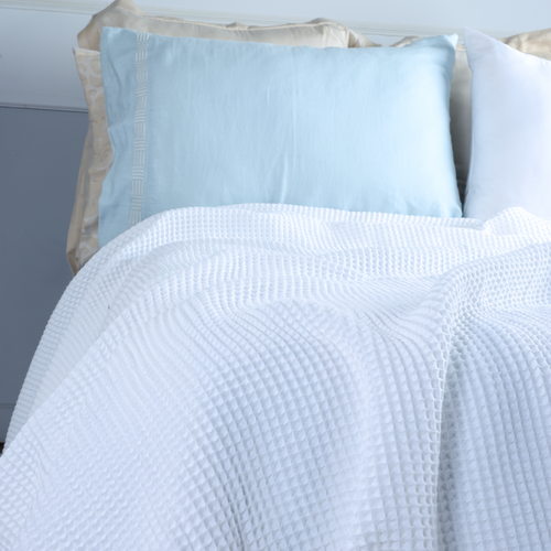 White Waffle throw
