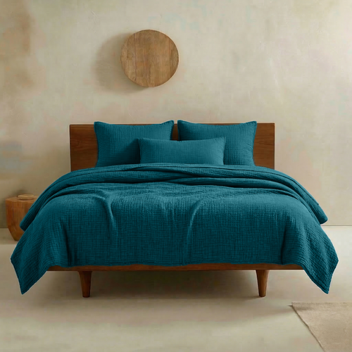 Green Lake Muslin Square Pillowcases