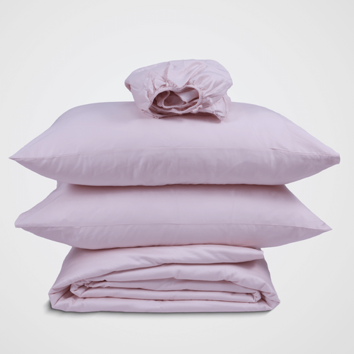 Soft Blush Crisp Cool Percale Duvet Set
