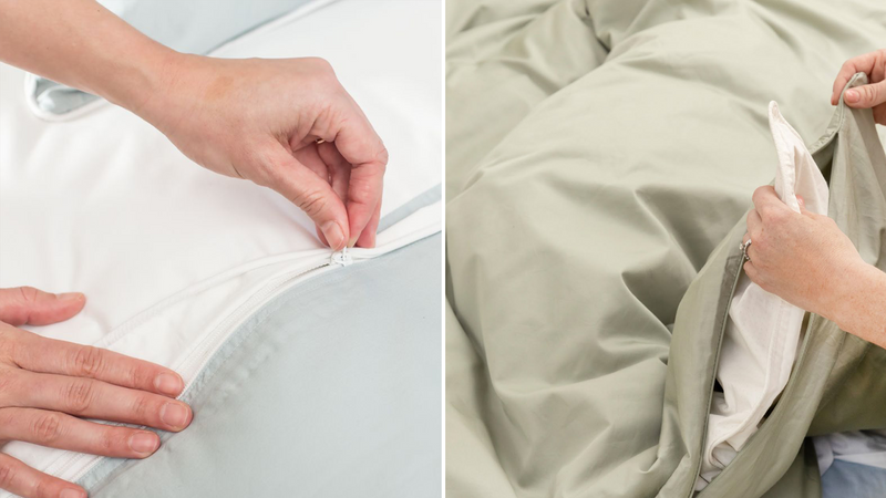 Zip or Button Duvet Cover