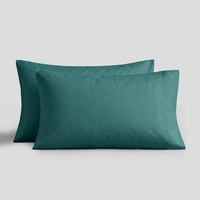 Organic Cotton Percale Pillowcases - Green Lake