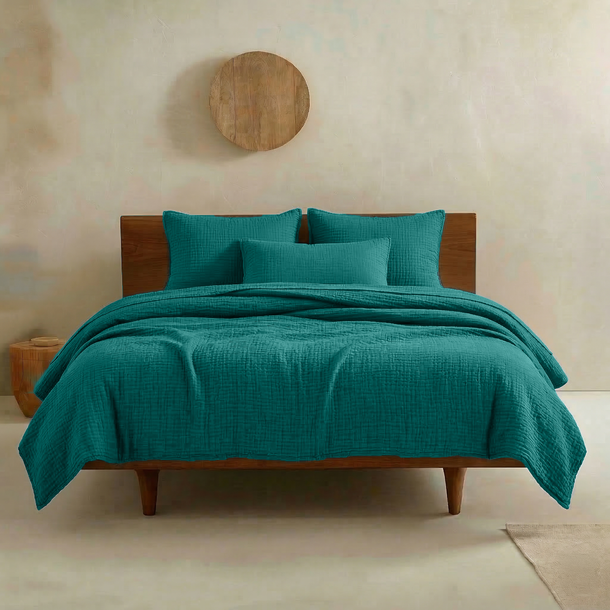 Green Lake Muslin Duvet Cover