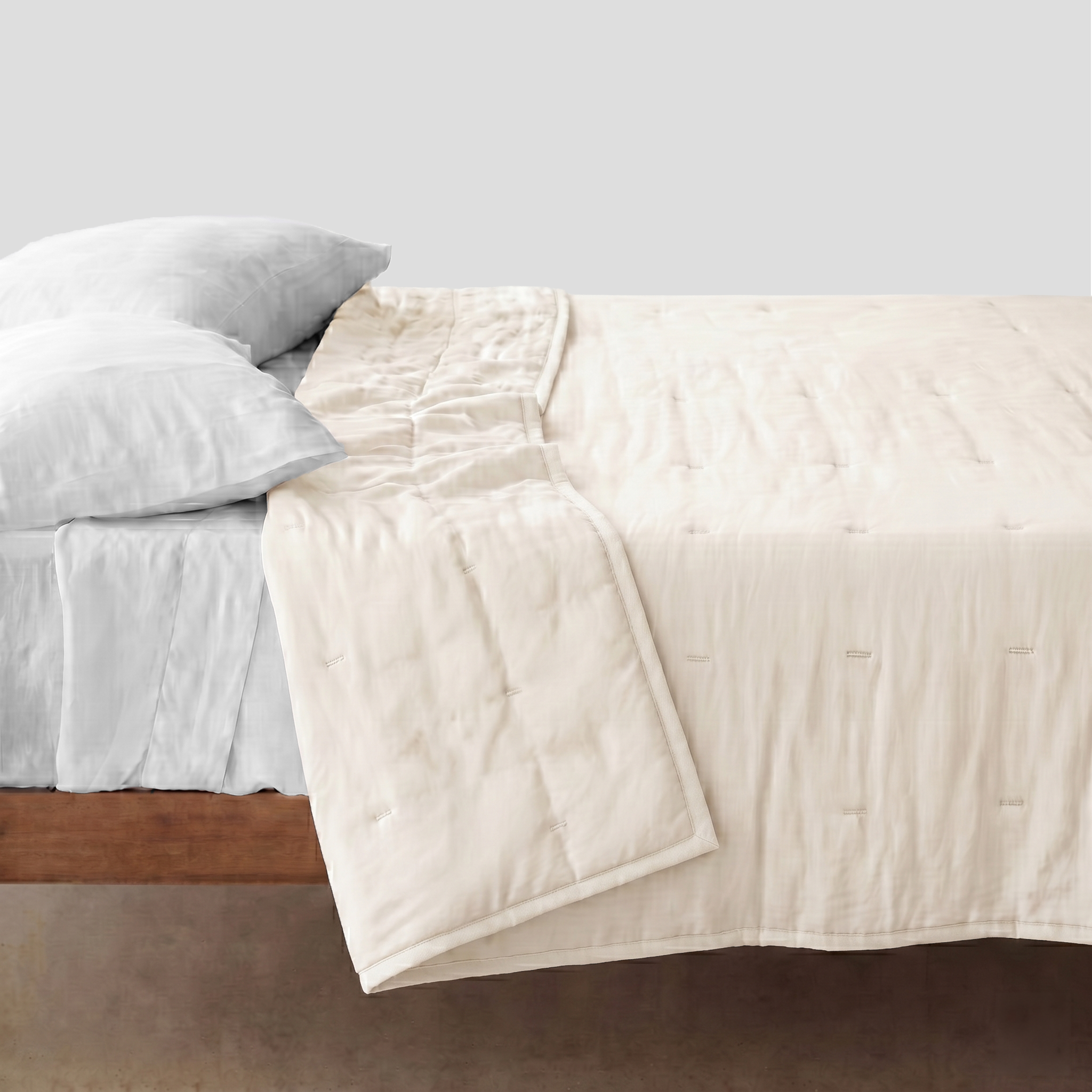 Ivory Airy Voile Quilt