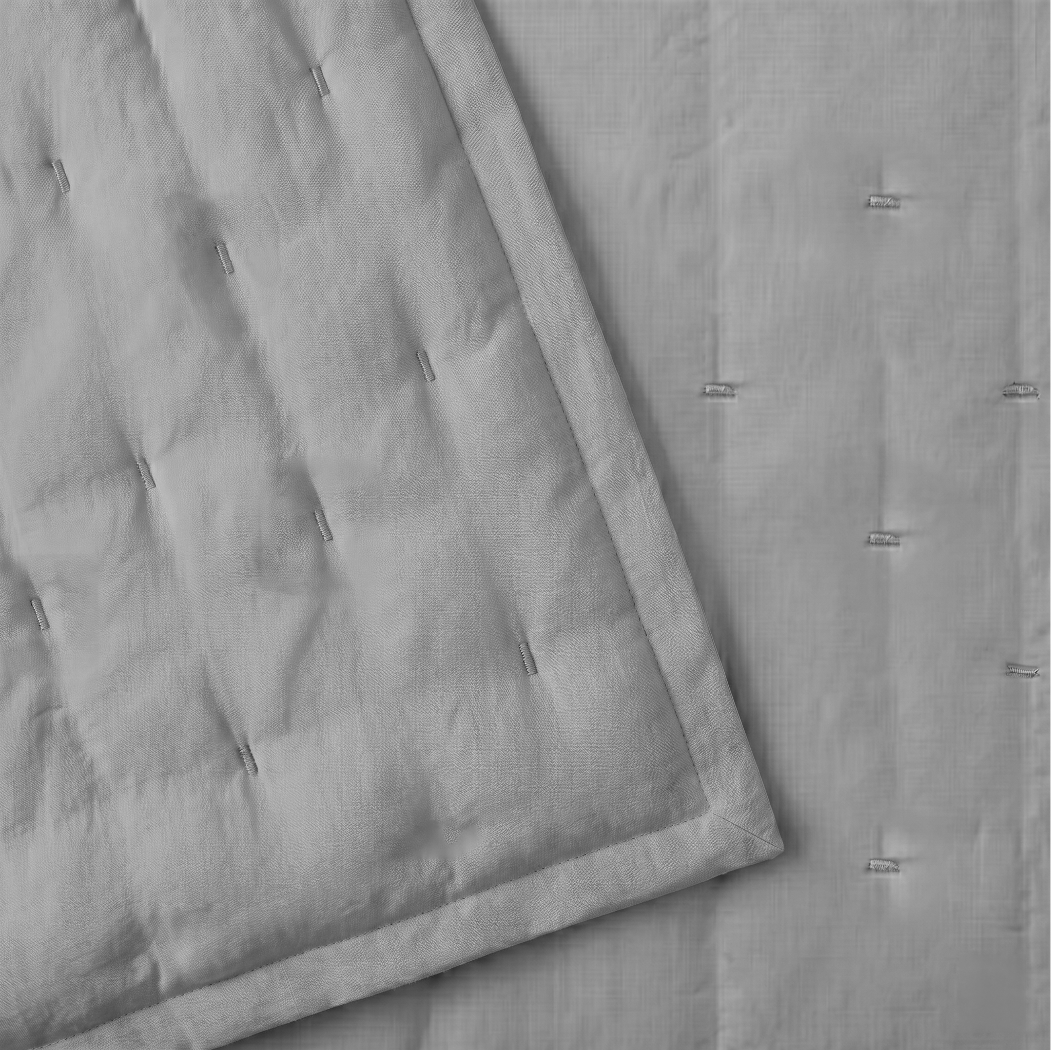 Light Grey Airy Voile Quilt
