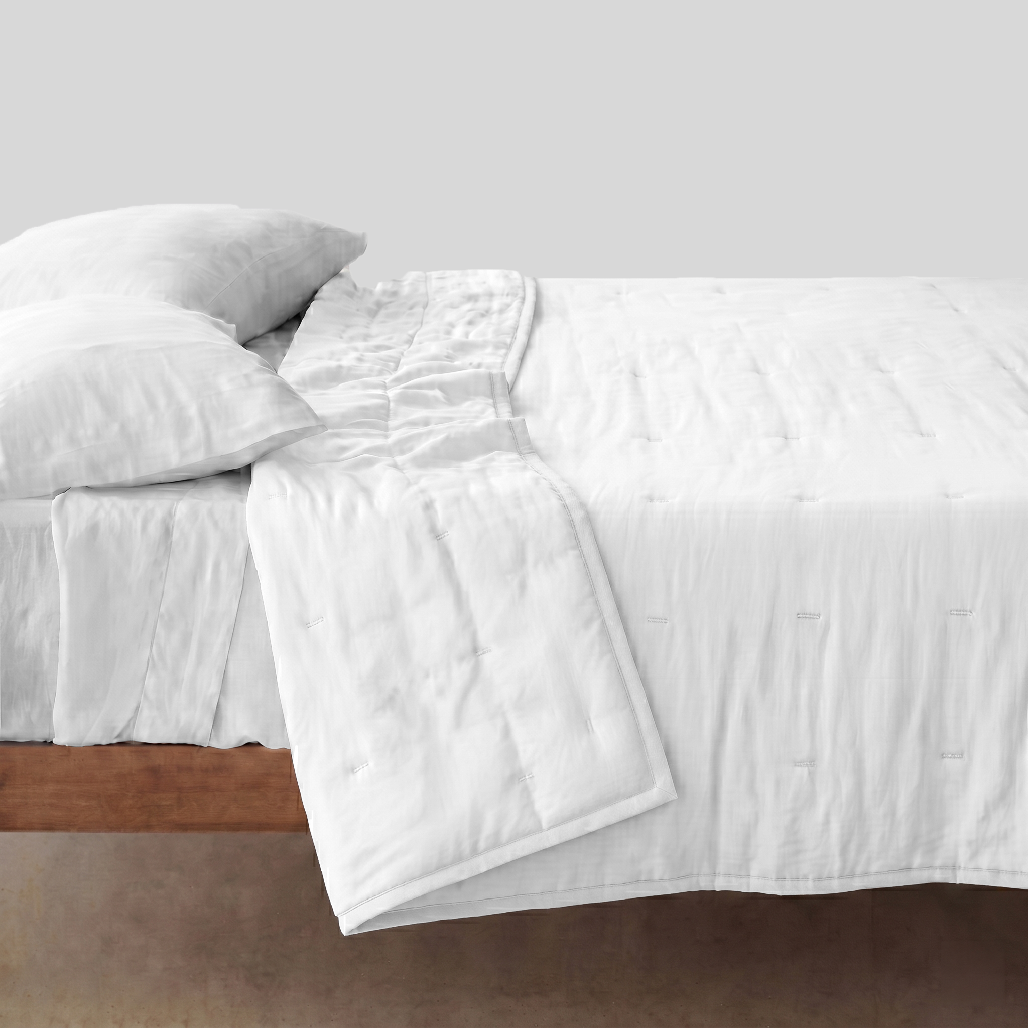 White Airy Voile Quilt