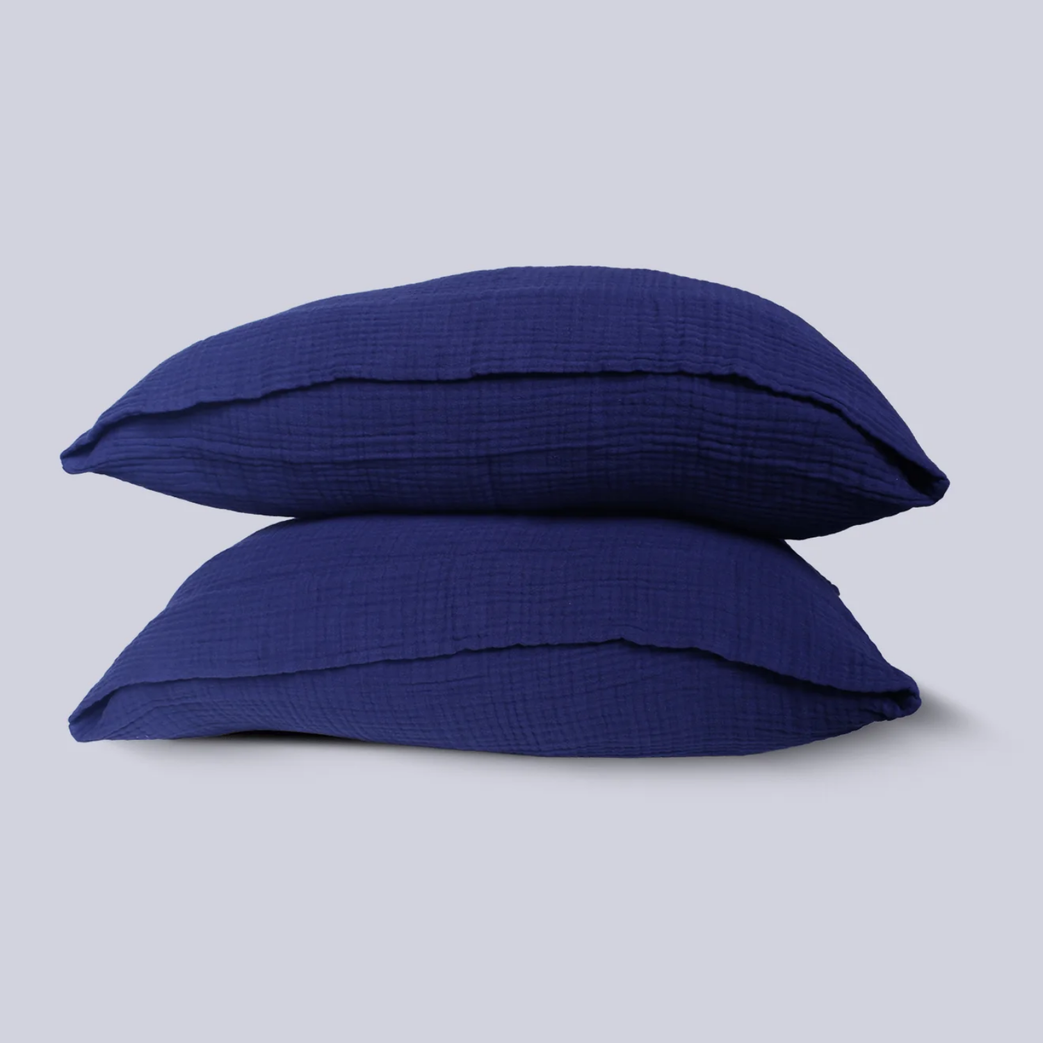 Astral Blue Muslin Square Pillowcases
