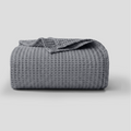 Light Blue Waffle Blanket