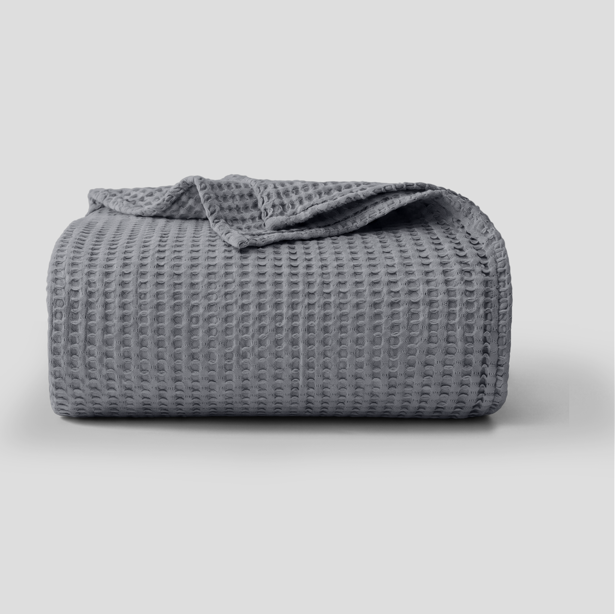 Light Blue Waffle Blanket