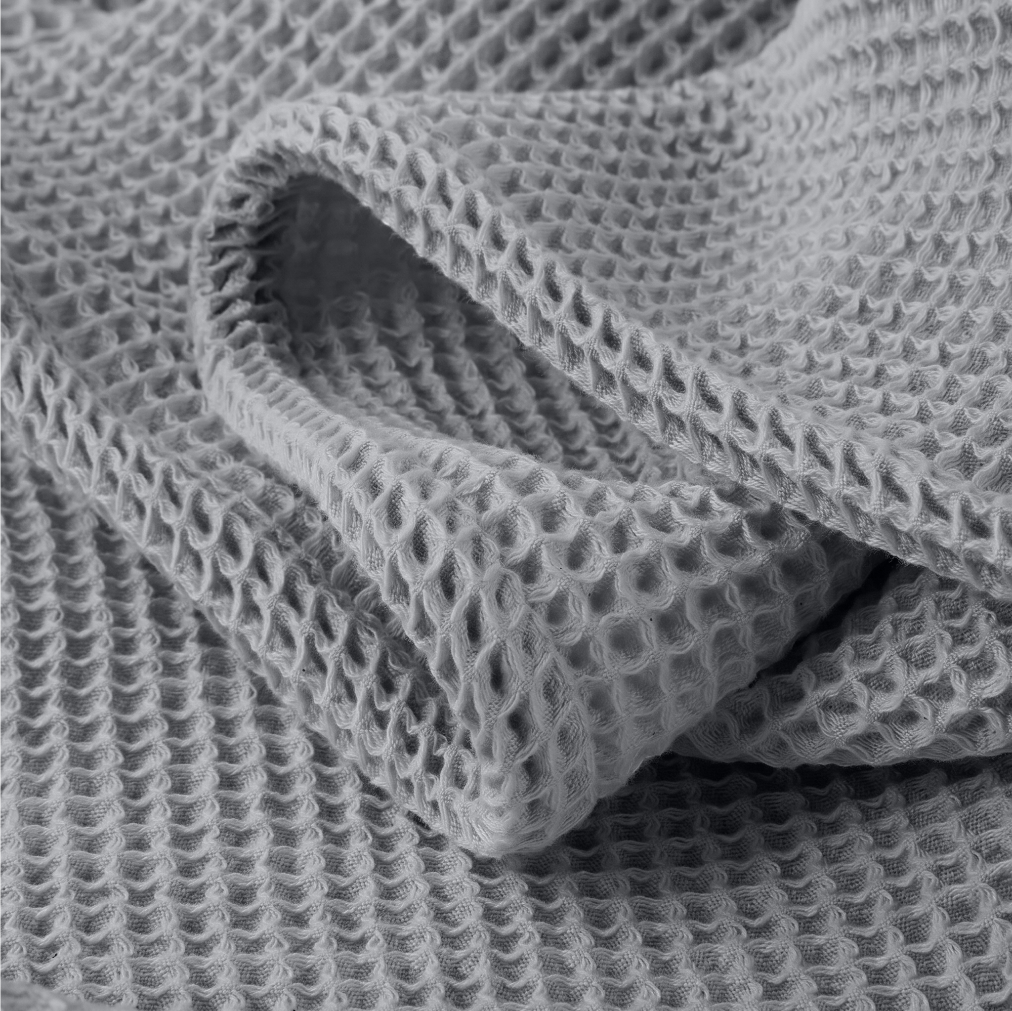 Light Blue Waffle Blanket