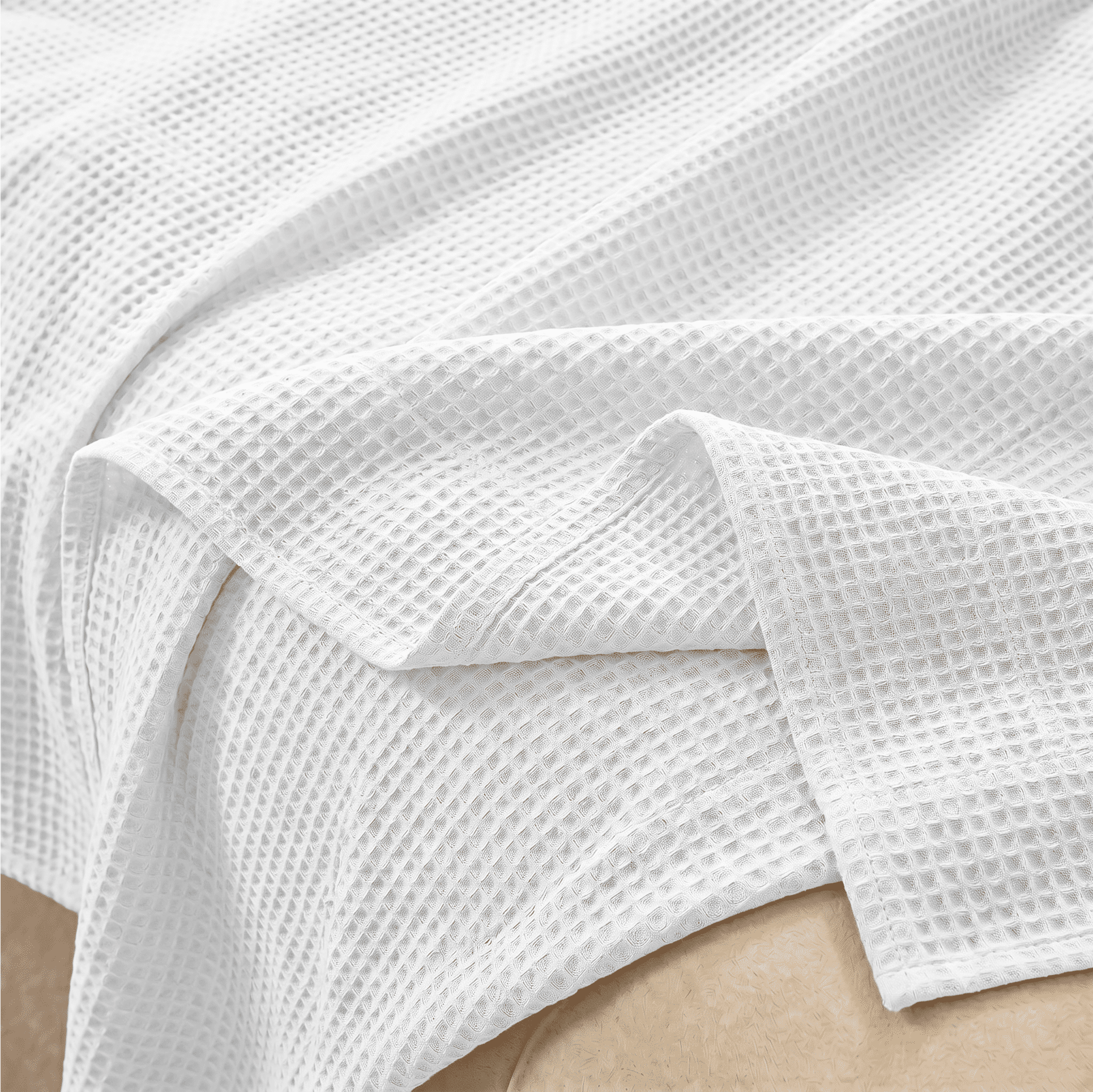 White Waffle throw