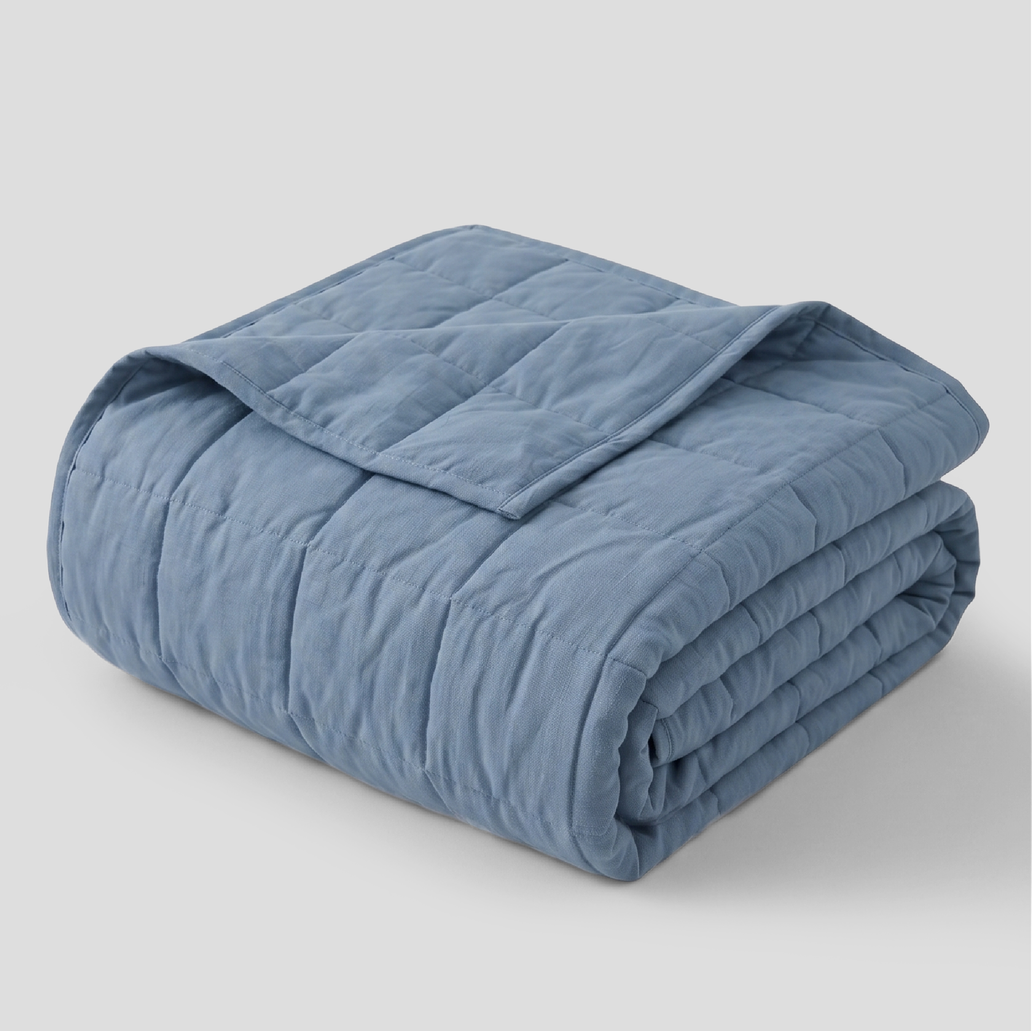 Blue Haze Linen Cotton Quilt