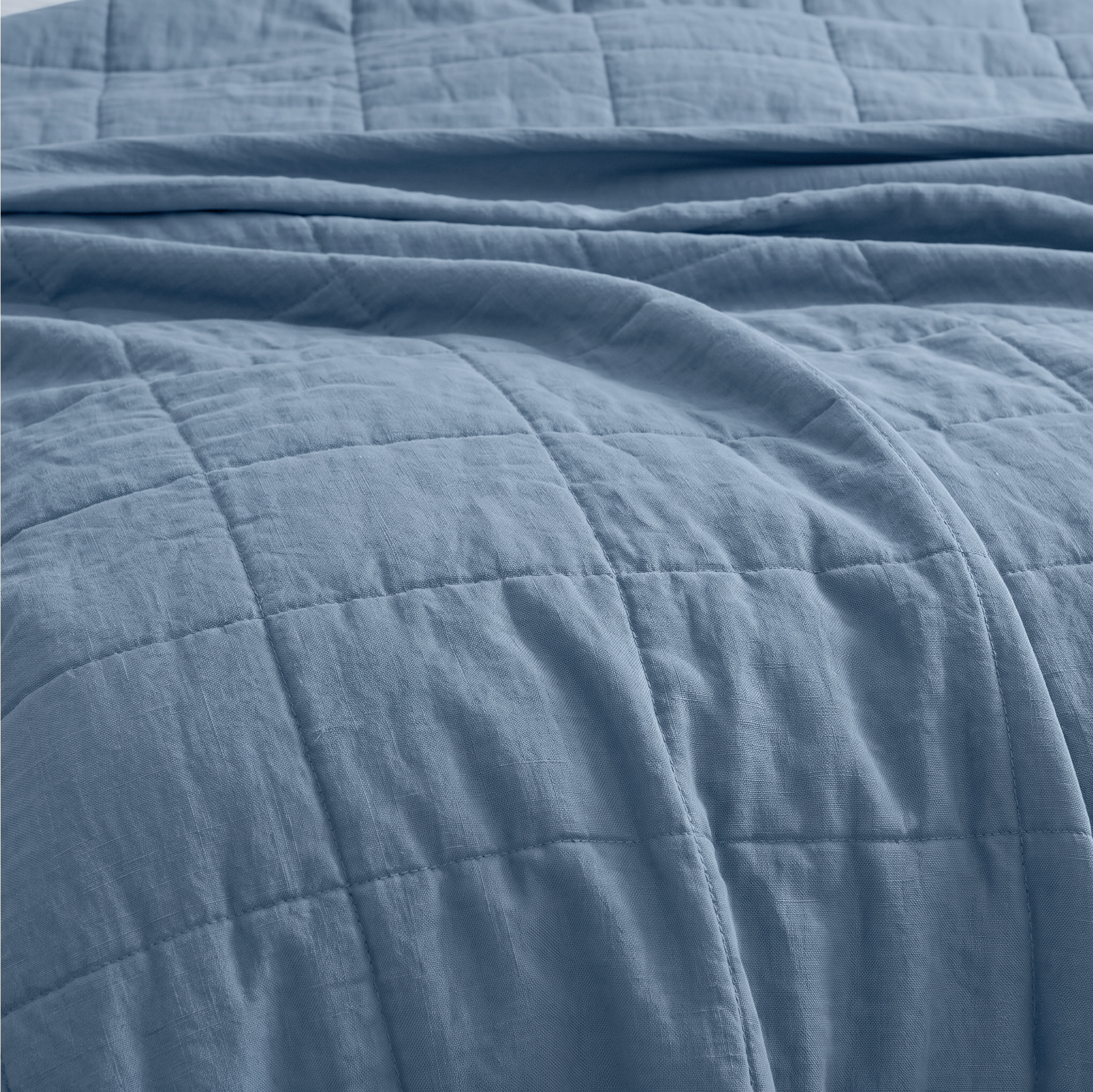 Blue Haze Linen Cotton Quilt