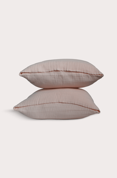 Butter Bean Muslin Square Pillowcases