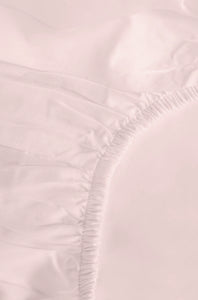 Soft Blush Organic Cotton Percale Fitted Sheet