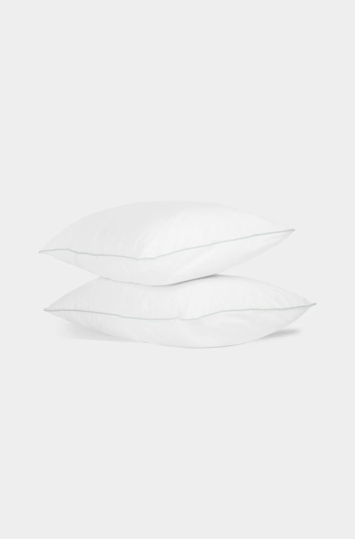 Classic Organic Percale Piped Oxford Pillowcase Set