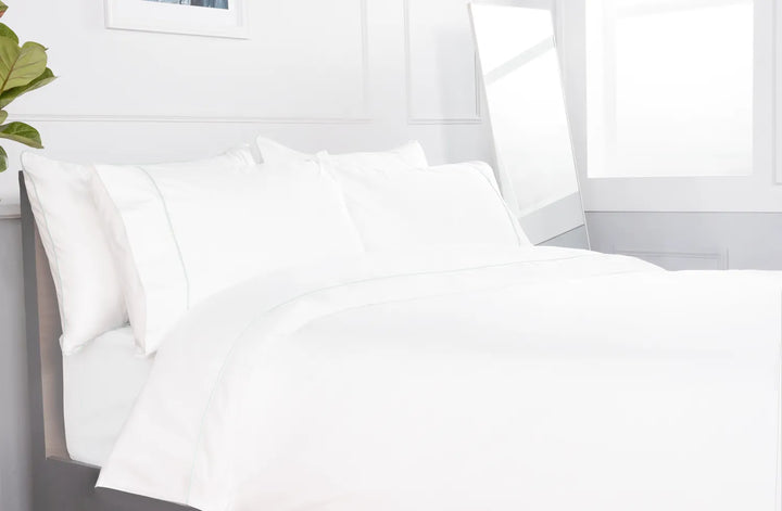 Classic Organic Percale Piped Flat Sheet