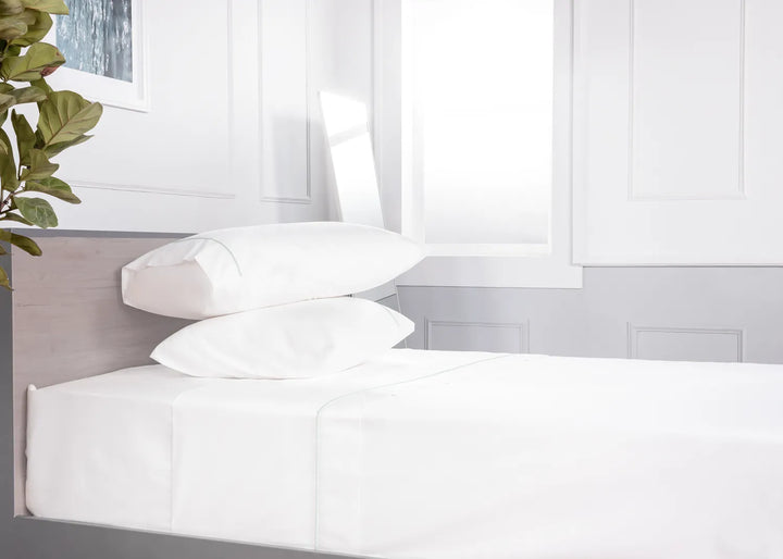 Classic Organic Percale Piped Duvet Cover